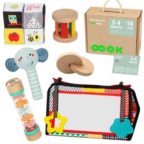 TOOKY TOY Box Pudełko XXL Montessori Edukacyjne 6w1 Sensoryczne 3-4 Mies TOOKY TOY Box Pudełko XXL Montessori Edukacyjne 6w1 Sensoryczne 3-4 Mies