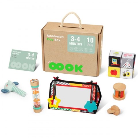 TOOKY TOY Box Pudełko XXL Montessori Edukacyjne 6w1 Sensoryczne 3-4 Mies TOOKY TOY Box Pudełko XXL Montessori Edukacyjne 6w1 Sensoryczne 3-4 Mies