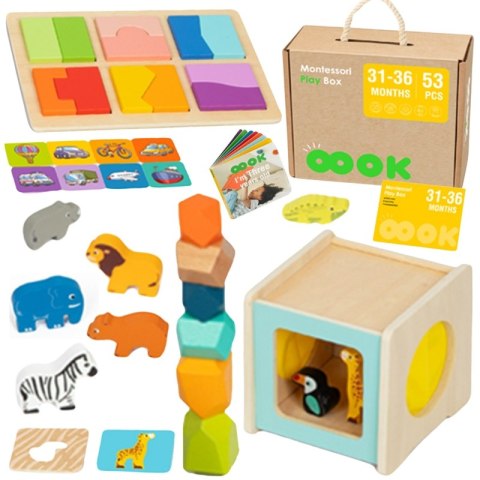 TOOKY TOY Box Pudełko XXL Montessori Edukacyjne 7w1 Sensoryczne 31-36 Mies. TOOKY TOY Box Pudełko XXL Montessori Edukacyjne 7w1 Sensoryczne 31-36 Mies.