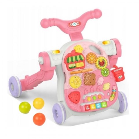 WOOPIE BABY Chodzik 5w1 Multifunkcyjny Różowy 1+ WOOPIE BABY Chodzik 5w1 Multifunkcyjny Różowy 1+