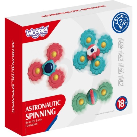 WOOPIE BABY Gryzak Spinner Wirujący z Przyssawką Zestaw 3 szt_20SZT WOOPIE BABY Gryzak Spinner Wirujący z Przyssawką Zestaw 3 szt_20SZT