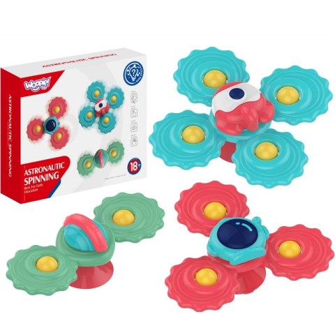 WOOPIE BABY Gryzak Spinner Wirujący z Przyssawką Zestaw 3 szt _5SZT WOOPIE BABY Gryzak Spinner Wirujący z Przyssawką Zestaw 3 szt _5SZT