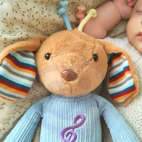 WOOPIE BABY Interaktywny Piesek Przytulanka z Dźwiękiem i Światłem WOOPIE BABY Interaktywny Piesek Przytulanka z Dźwiękiem i Światłem