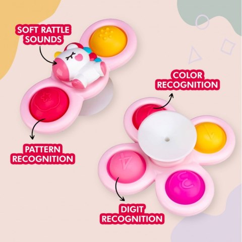 WOOPIE BABY Kosmiczny Spinner Pop-it Zabawka Sensoryczna Wymienne 3 szt Różowy. WOOPIE BABY Kosmiczny Spinner Pop-it Zabawka Sensoryczna Wymienne 3 szt Różowy.