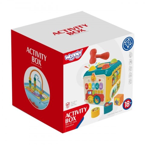 WOOPIE BABY Wielofunkcyjna Kostka Aktywności Montessori 6w1 - 18m+ WOOPIE BABY Wielofunkcyjna Kostka Aktywności Montessori 6w1 - 18m+