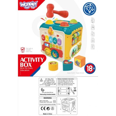 WOOPIE BABY Wielofunkcyjna Kostka Aktywności Montessori 6w1 - 18m+ WOOPIE BABY Wielofunkcyjna Kostka Aktywności Montessori 6w1 - 18m+