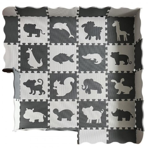 Woopie Baby Mata Piankowa Kontrastowa Zwierzęta Puzzle Kojec Woopie Baby Mata Piankowa Kontrastowa Zwierzęta Puzzle Kojec