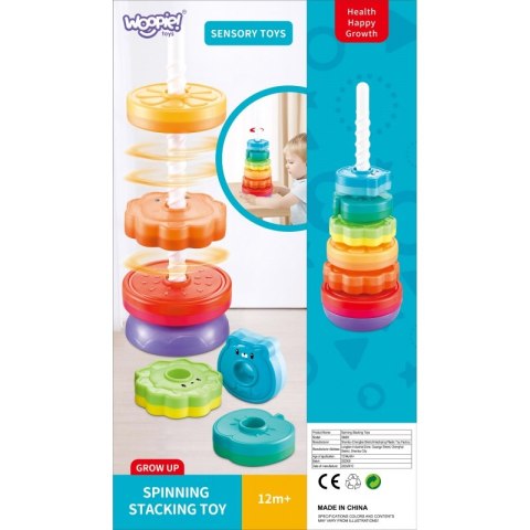 WOOPIE BABY Edukacyjna Piramidka Zakręcona Wieża Zwierzątka WOOPIE BABY Edukacyjna Piramidka Zakręcona Wieża Zwierzątka