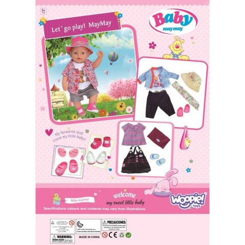 WOOPIE Modne Ubranko dla Lalki LOVE Okulary Buciki 43-46 cm WOOPIE Modne Ubranko dla Lalki LOVE Okulary Buciki 43-46 cm