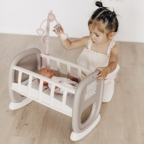 SMOBY Baby Nurse Kołyska z Karuzelką dla Lalki SMOBY Baby Nurse Kołyska z Karuzelką dla Lalki
