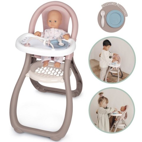 SMOBY Baby Nurse Krzesełko Do Karmienia dla Lalek SMOBY Baby Nurse Krzesełko Do Karmienia dla Lalek