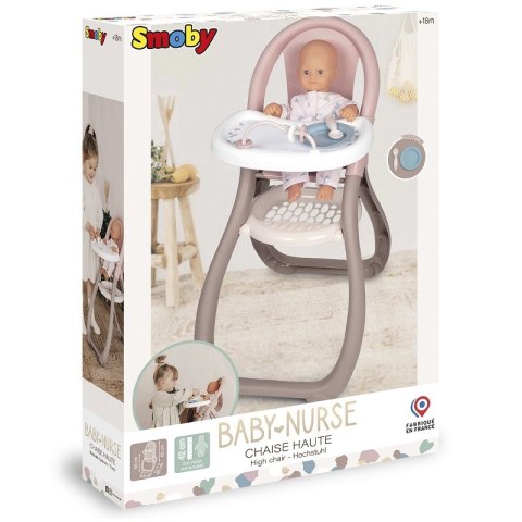 SMOBY Baby Nurse Krzesełko Do Karmienia dla Lalek SMOBY Baby Nurse Krzesełko Do Karmienia dla Lalek