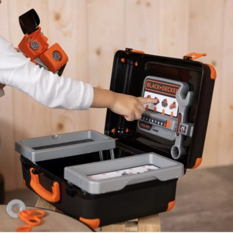 SMOBY Black & Decker Walizka z Narzędziami + Samochód w Częściach SMOBY Black & Decker Walizka z Narzędziami + Samochód w Częściach
