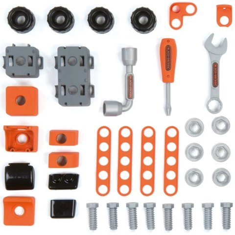 SMOBY Black & Decker Walizka z Narzędziami + Samochód w Częściach SMOBY Black & Decker Walizka z Narzędziami + Samochód w Częściach
