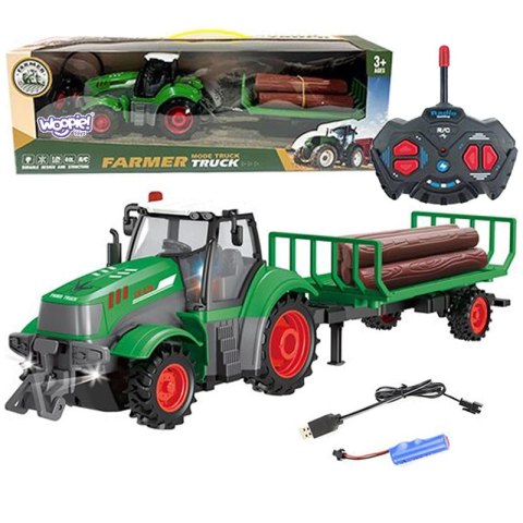 WOOPIE Traktor z Przyczepą na Pilota Sterowany RC - Skala 1:24 WOOPIE Traktor z Przyczepą na Pilota Sterowany RC - Skala 1:24
