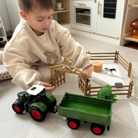 WOOPIE Zestaw Mini Farma Traktor Zwierzęta Osada Farma Rolnik Narzędzia WOOPIE Zestaw Mini Farma Traktor Zwierzęta Osada Farma Rolnik Narzędzia