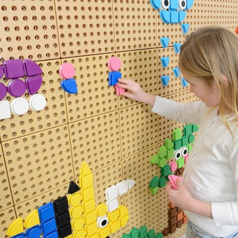 MASTERKIDZ Zestaw Kołeczki w kształcie figur geometrycznych 64szt do tablic STEM MASTERKIDZ Zestaw Kołeczki w kształcie figur geometrycznych 64szt do tablic STEM