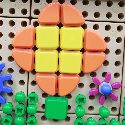 MASTERKIDZ Zestaw Kołeczki w kształcie figur geometrycznych 64szt do tablic STEM MASTERKIDZ Zestaw Kołeczki w kształcie figur geometrycznych 64szt do tablic STEM