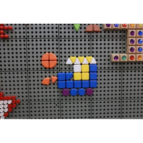 MASTERKIDZ Zestaw Kołeczki w kształcie figur geometrycznych 64szt do tablic STEM MASTERKIDZ Zestaw Kołeczki w kształcie figur geometrycznych 64szt do tablic STEM