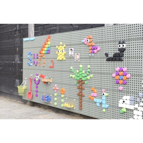 MASTERKIDZ Zestaw Kołeczki w kształcie figur geometrycznych 64szt do tablic STEM MASTERKIDZ Zestaw Kołeczki w kształcie figur geometrycznych 64szt do tablic STEM