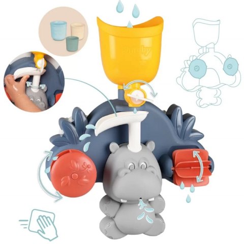 SMOBY Little Zabawka Motoryczna dla Dzieci Hipopotam do Kąpieli SMOBY Little Zabawka Motoryczna dla Dzieci Hipopotam do Kąpieli