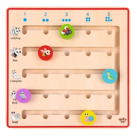 TOOKY TOY Drewniana Gra Nauka Liczenia Zwierzątka TOOKY TOY Drewniana Gra Nauka Liczenia Zwierzątka