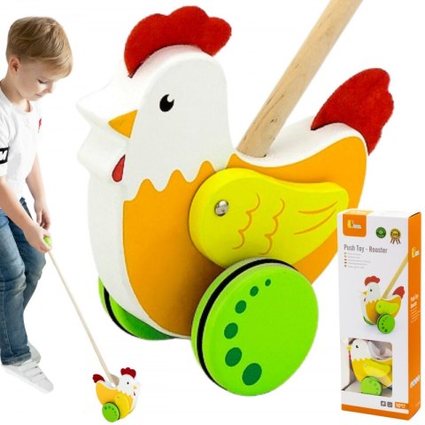 VIGA Drewniany Pchacz Edukacyjny Kurka VIGA Drewniany Pchacz Edukacyjny Kurka