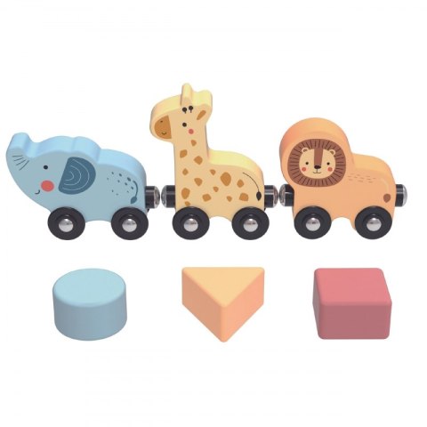 TOOKY TOY Drewniany Stół Aktywności Montessori Pętla Motoryczna TOOKY TOY Drewniany Stół Aktywności Montessori Pętla Motoryczna