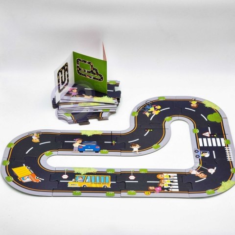 TOOKY TOY Droga Puzzle dla Dzieci Autostrada Makieta 21 el. Certyfikat FSC TOOKY TOY Droga Puzzle dla Dzieci Autostrada Makieta 21 el. Certyfikat FSC