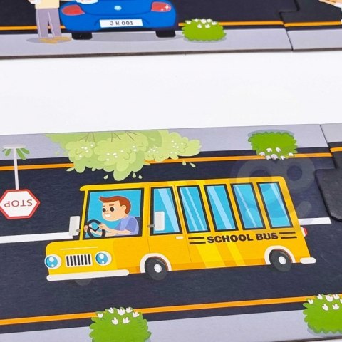 TOOKY TOY Droga Puzzle dla Dzieci Autostrada Makieta 21 el. Certyfikat FSC TOOKY TOY Droga Puzzle dla Dzieci Autostrada Makieta 21 el. Certyfikat FSC