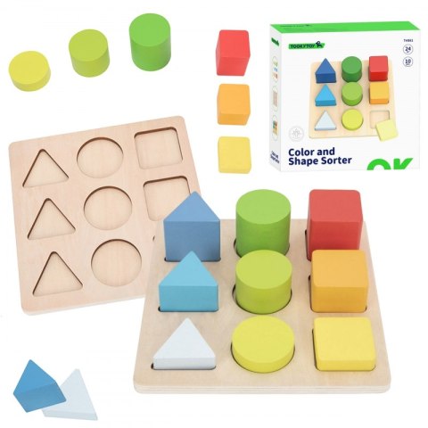 TOOKY TOY Edukacyjna Układanka Figury Geometryczne TOOKY TOY Edukacyjna Układanka Figury Geometryczne