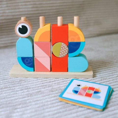 TOOKY TOY Krab Układanka Drewniana Stosy Klocki Bloki Pastelowy TOOKY TOY Krab Układanka Drewniana Stosy Klocki Bloki Pastelowy