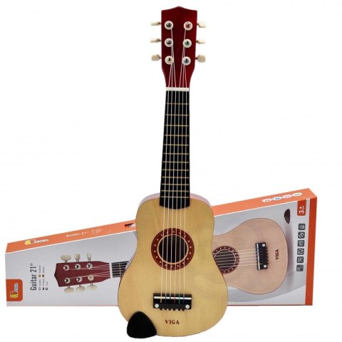 Viga Drewniana gitara dla dzieci Naturalna 21 cali 6 strun Viga Drewniana gitara dla dzieci Naturalna 21 cali 6 strun