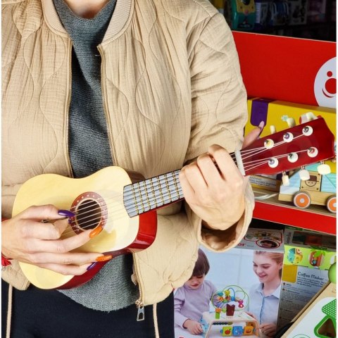 Viga Drewniana gitara dla dzieci Naturalna 21 cali 6 strun Viga Drewniana gitara dla dzieci Naturalna 21 cali 6 strun