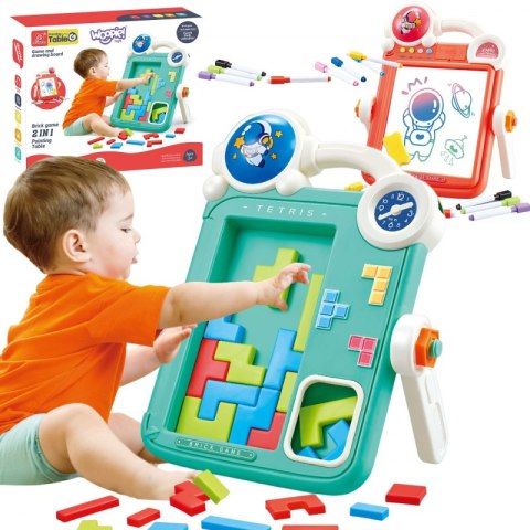 WOOPIE Dwustronna Tablica do Rysowania Gra Tetris 2w1 WOOPIE Dwustronna Tablica do Rysowania Gra Tetris 2w1