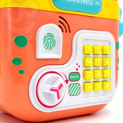 WOOPIE Elektroniczna Skarbonka Sejf Bankomat na Pin Kod Dostępu Krab Plecak Pomarańczowy WOOPIE Elektroniczna Skarbonka Sejf Bankomat na Pin Kod Dostępu Krab Plecak Pomarańczowy