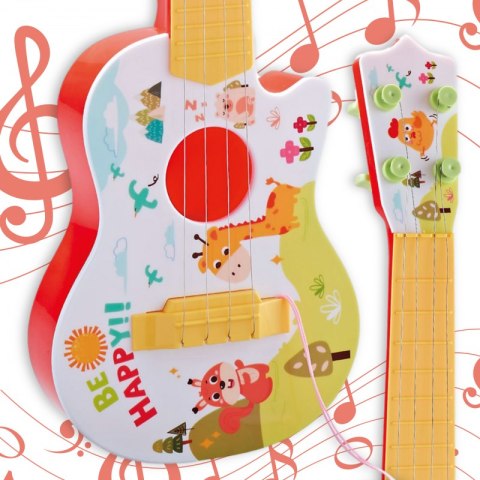 WOOPIE Gitara Akustyczna dla Dzieci Czerwona 43 cm WOOPIE Gitara Akustyczna dla Dzieci Czerwona 43 cm