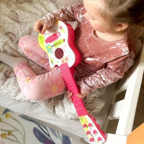WOOPIE Gitara Akustyczna dla Dzieci Różowa 55 cm WOOPIE Gitara Akustyczna dla Dzieci Różowa 55 cm