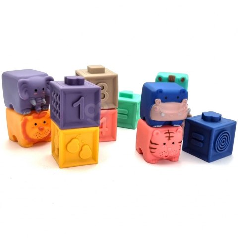 WOOPIE BABY Klocki Sensoryczne Układanka do Ściskania Dźwięk Nauka Liczenia 12 el. WOOPIE BABY Klocki Sensoryczne Układanka do Ściskania Dźwięk Nauka Liczenia 12 el.