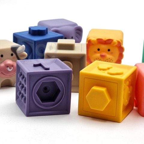 WOOPIE BABY Klocki Sensoryczne Układanka do Ściskania Dźwięk Nauka Liczenia 12 el. WOOPIE BABY Klocki Sensoryczne Układanka do Ściskania Dźwięk Nauka Liczenia 12 el.