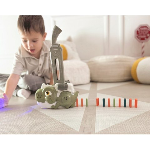 WOOPIE Elektryczna Ciuchcia Lokomotywa do Klocków Domino Dinozaur Pomarańczowy WOOPIE Elektryczna Ciuchcia Lokomotywa do Klocków Domino Dinozaur Pomarańczowy