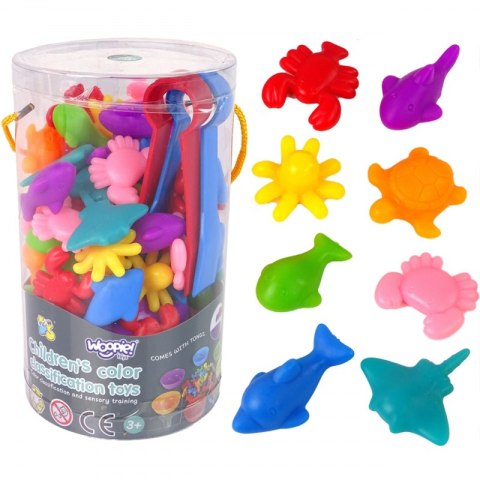WOOPIE Gra Edukacyjna Montessori Sorter Kolorów Morska Kraina 64 el. WOOPIE Gra Edukacyjna Montessori Sorter Kolorów Morska Kraina 64 el.