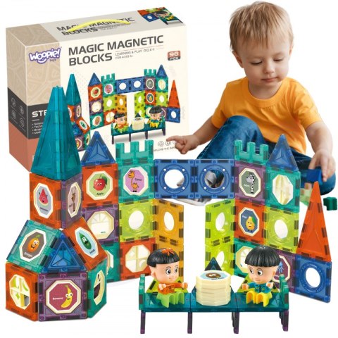 WOOPIE Klocki Magnetyczne Zamek 98 el. WOOPIE Klocki Magnetyczne Zamek 98 el.