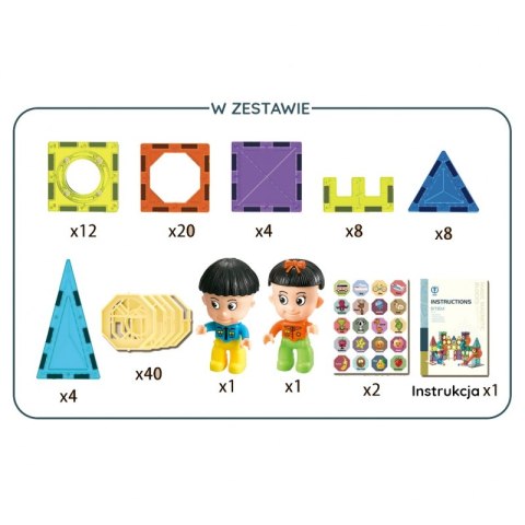 WOOPIE Klocki Magnetyczne Zamek 98 el. WOOPIE Klocki Magnetyczne Zamek 98 el.