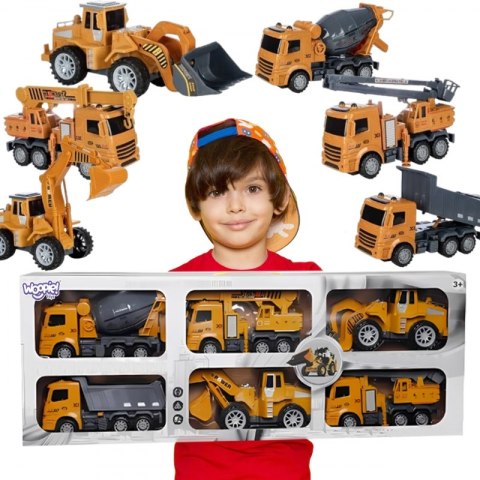 WOOPIE Wielki Zestaw Auta Budowlane 6w1 WOOPIE Wielki Zestaw Auta Budowlane 6w1