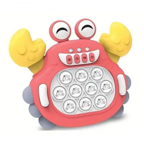 WOOPIE Gra POP IT Elektroniczna Antystresowa Zręcznościowa Krab Czerwony WOOPIE Gra POP IT Elektroniczna Antystresowa Zręcznościowa Krab Czerwony