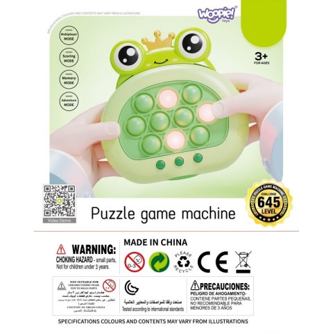 WOOPIE Gra POP IT Elektryczna Antystresowa Zręcznościowa Żabka WOOPIE Gra POP IT Elektryczna Antystresowa Zręcznościowa Żabka