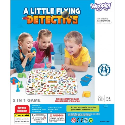 WOOPIE Gra Planszowa 2w1 Mały Detektyw + Chińczyk WOOPIE Gra Planszowa 2w1 Mały Detektyw + Chińczyk