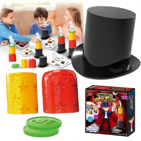 WOOPIE Gra sztuczki Magiczne z Kapeluszem Mały Magik 4+ WOOPIE Gra sztuczki Magiczne z Kapeluszem Mały Magik 4+