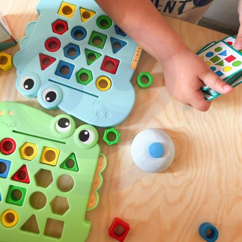 WOOPIE Układanka Montessori Dinozaur Gra Zręcznościowa Dopasuj Kształty WOOPIE Układanka Montessori Dinozaur Gra Zręcznościowa Dopasuj Kształty